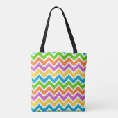 Frühling Chevron-Tasche Tasche (Rückseite)