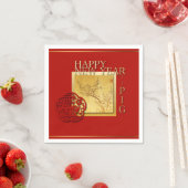 Frühling chinesischer Schweinefleisch Neujahr 2019 Serviette (Beispiel)