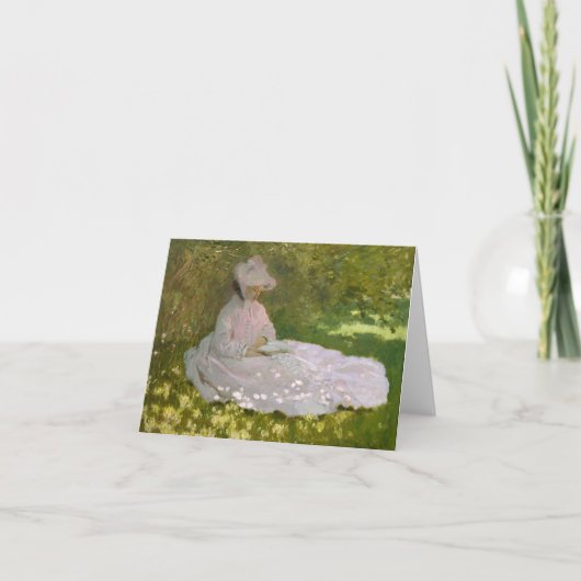 Frühling - Claude Monet Dankeskarte (Vorderseite)