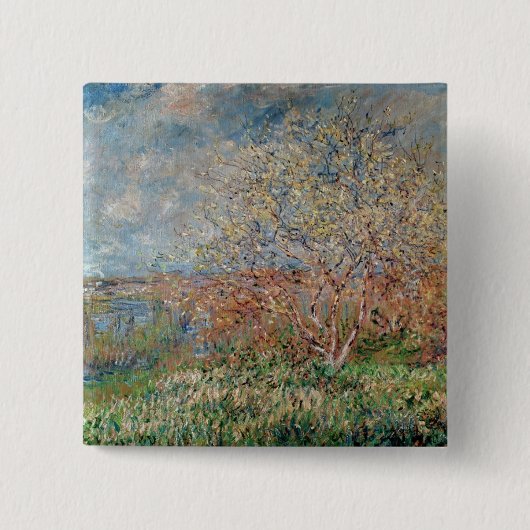 Frühling Claude Monets | Button (Vorderseite)