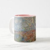 Frühling Claude Monets | Zweifarbige Tasse (Vorderseite Links)