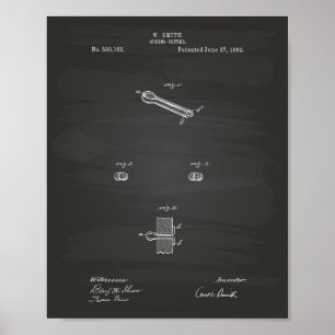 Frühling Cotter 1893 Patent Kunst Kreidetafel Poster