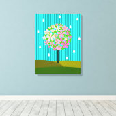 Frühling - Die vier Jahreszeiten Leinwanddruck (Insitu (Holzboden))