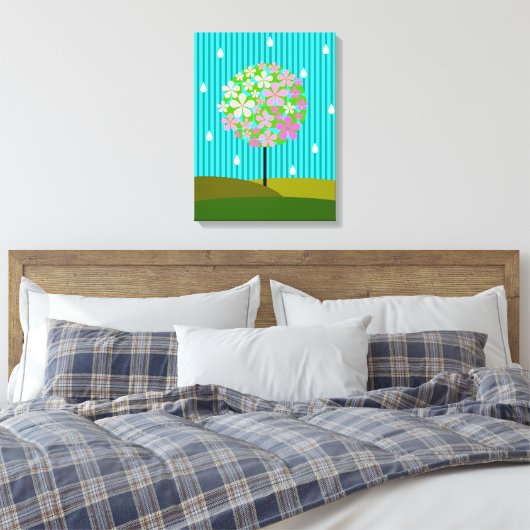 Frühling - Die vier Jahreszeiten Leinwanddruck (Insitu (Schlafzimmer))