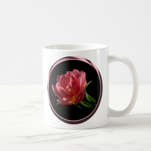 Frühling Doppelblut Tulip Kaffee Cup Kaffeetasse (Rechts)