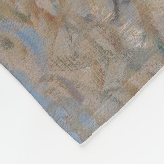 Frühling durch die Seine Claude Monet Fleecedecke (Ecke)