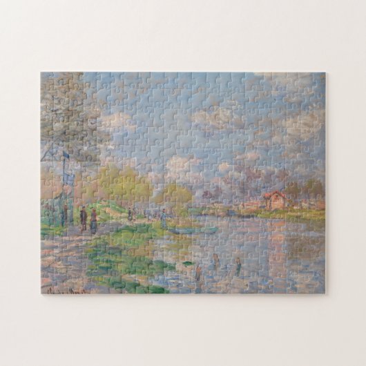 Frühling durch die Seine durch Claude Monet Puzzle (Horizontal)