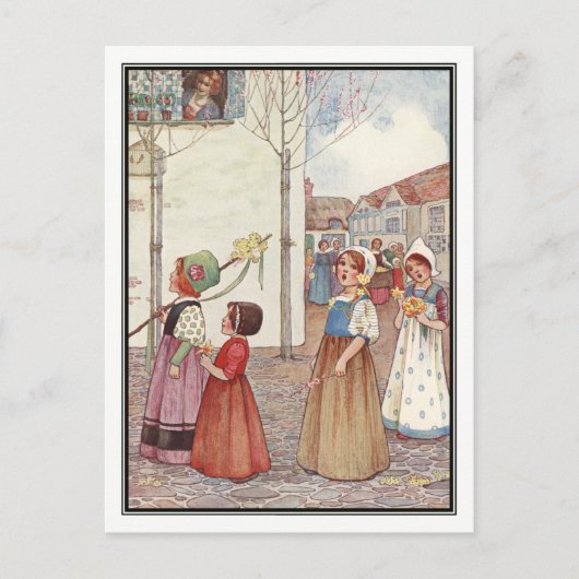 Frühling durch Millicent Sowerby Postkarte (Vorderseite)