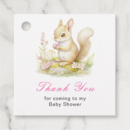 Frühling Eichhörnchen Baby Shower Geschenkanhänger