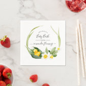 Frühling Entlein Plantschen Baby Shower Serviette (Beispiel)