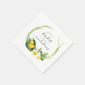 Frühling Entlein Plantschen Baby Shower Serviette (Ecke)