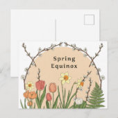 Frühling Equinox Postkarte (Vorne/Hinten)