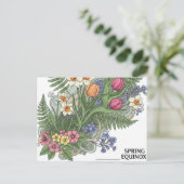 Frühling Equinox Postkarte (Stehend Vorderseite)