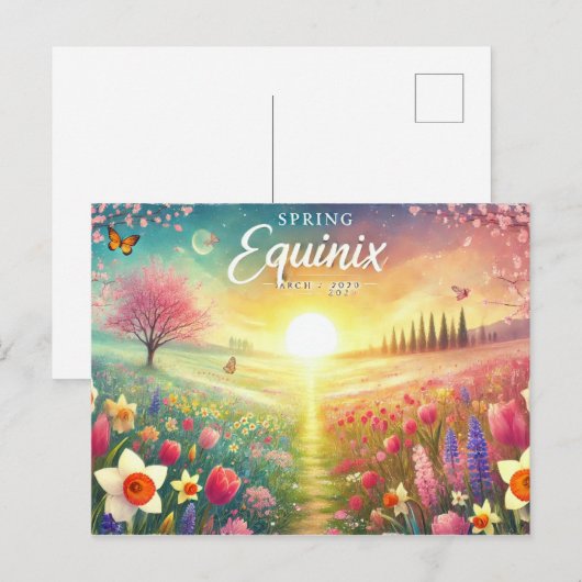 Frühling Equinox Postkarte (Vorne/Hinten)