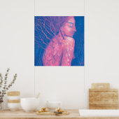 Frühling erwacht Dryad Fantasy Girl Magical Forest Poster (Küche)