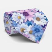 Frühling farbenfrohe Blumenkrawatte Krawatte (Gerollt)
