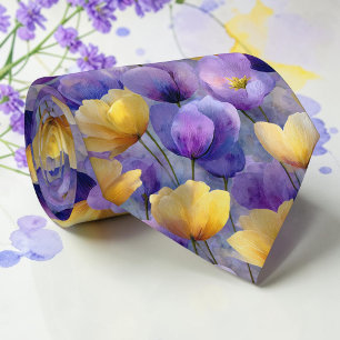 Frühling farbenfrohe Blumenkrawatte Krawatte