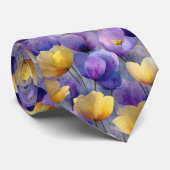 Frühling farbenfrohe Blumenkrawatte Krawatte (Gerollt)