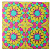 Frühling Fling marokkanisches Mosaikmuster Fliese (Vorderseite)