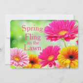 Frühling Fling Pink Daisy Floral (Vorderseite)