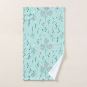 Frühling Florals auf blass blau Badhandtuch Set (Handtuch)