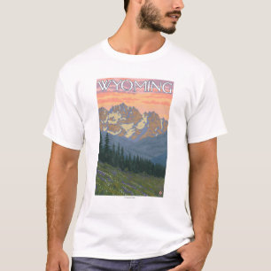Frühling FlowersWyomingVintage Reise-Plakat T-Shirt