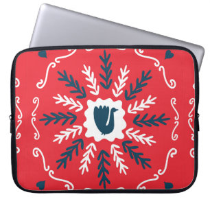 Frühling, frohe Weihnachten Folkloreplatz bis zum Laptopschutzhülle