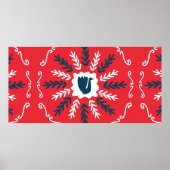 Frühling, frohe Weihnachten Folkloreplatz bis zum Poster (Vorne)