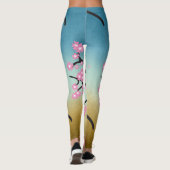 Frühling fröhlich Cherry Blossom Leggings (Rückseite)