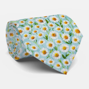 Frühling Gänseblümchen Mikro-Muster Krawatte