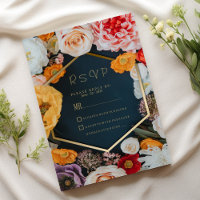 Frühling gelb rosa navyblau gold Blumen RSVP