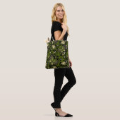 Frühling Grün-goldenes Muster Tasche (Am Model)