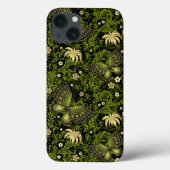 Frühling Grün-Goldmuster Case-Mate iPhone Hülle (Rückseite)