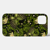 Frühling Grün-Goldmuster Case-Mate iPhone Hülle (Rückseite (Horizontal))