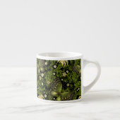 Frühling Grün-Goldmuster Espressotasse (Rechts)