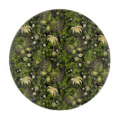 Frühling Grün-Goldmuster Schneidebrett (Vorderseite)