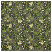 Frühling Grün-Goldmuster Stoff (Muster)