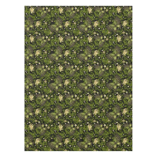 Frühling Grün-Goldmuster Tischdecke (Vorderseite)