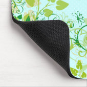 Frühling grünes Blumenmousepad Mousepad (Ecke)