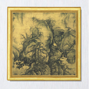 Frühling, Guo Xi, China / Vintage Kunst Magnet
