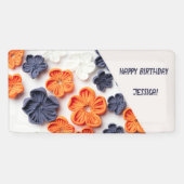 Frühling Handgefertigte Nähstoffe fließen orange b Banner (Horizontal)