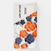 Frühling Handgefertigte Nähstoffe fließen orange b Banner (Vertikal)