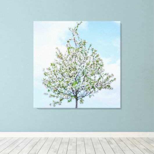 Frühling - Happy Oaster Leinwanddruck (Insitu (Holzboden))