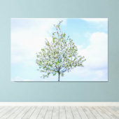 Frühling - Happy Oaster Leinwanddruck (Insitu (Holzboden))