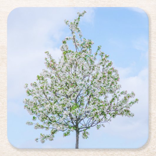 Frühling - Happy Oaster Rechteckiger Pappuntersetzer (Vorderseite)