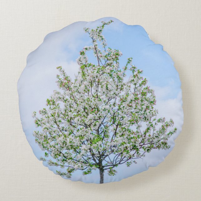 Frühling - Happy Oaster Rundes Kissen (Rückseite)