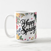 Frühling: "HAPPY SPRING" Kaffeetasse (Links)
