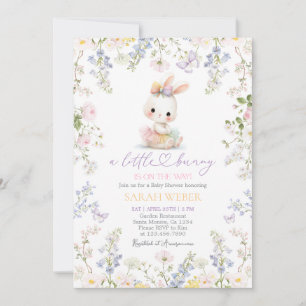 Frühling Häschen Baby Shower Mädchen Einladung