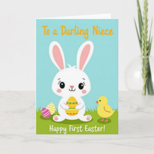 Frühling-Hasen-Feierkarte Karte