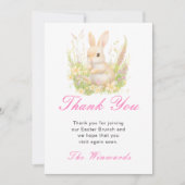 Frühling Hastern Osterbrunch Dankeskarte (Vorderseite)